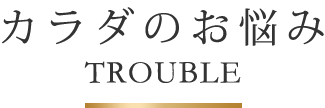 カラダのお悩み TROUBLE